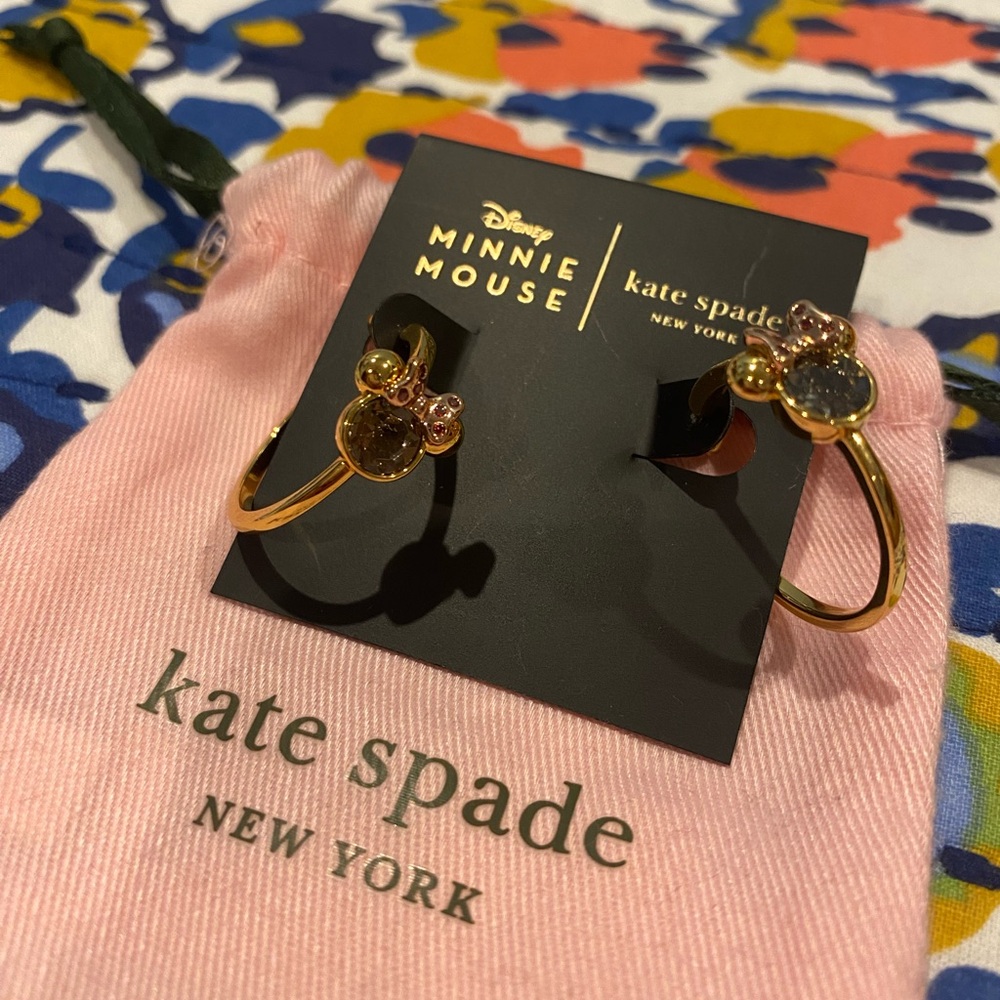 Kate Spade Minnie Mouse Hoop Earrings